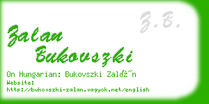 zalan bukovszki business card